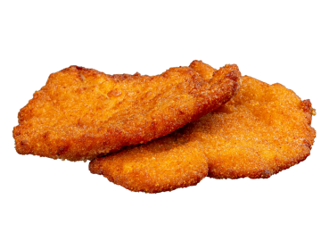 Smažený vepřový řízek z kotlety (méně tučný), 50g Vepřový mini řízek (studený, nebo teplý raut)
