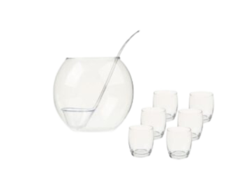 Bowle set 4,5l + 6ks pohár 350 ml, Bowle set